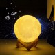 2 Renkli Ay Gece Lambası 15 Cm Pilli Led Işıklı Moonlight Aydınlatma