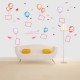 Çerceveli Balonlar Bebek & Çocuk Odası Duvar Sticker Çıkartma Seti