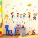 İp Atlayan Çocuklar Bebek & Çocuk Odası Duvar Sticker Çıkartma Seti