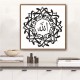 Kaligrafi Siyah Allah Muhammed Ev Dekor Duvar Sticker Ramazan Çıkartma Seti