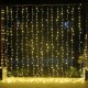 3X2 Metre Fişli Perde Led Işıklar Animasyonlu Eklemeli Dekoratif Organizasyon Dükkan Süsleme Ramazan Yılbaşı