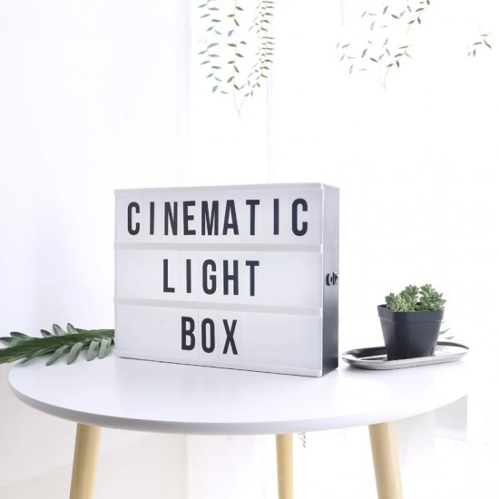 A4 Büyük Boyut Light Box Işıklı Pano Mesaj Kutusu Organizasyon Dekor