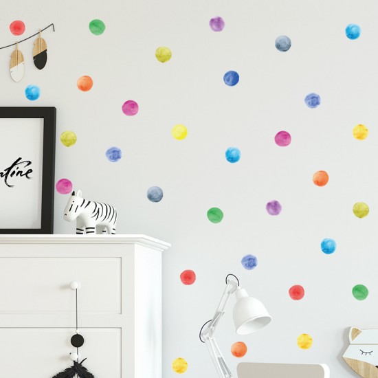 Renkli Toplar Bebek & Çocuk Odası Duvar Sticker Çıkartma Seti