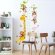 Zürafa Boy Ölçer Bebek & Çocuk Odası Duvar Sticker Çıkartma Seti